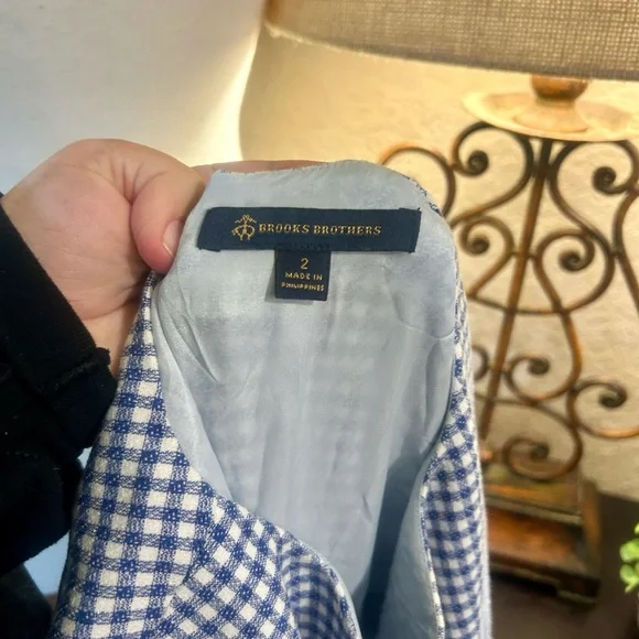 Brooks Brothers blue gingham dress - Picture 6 of 7